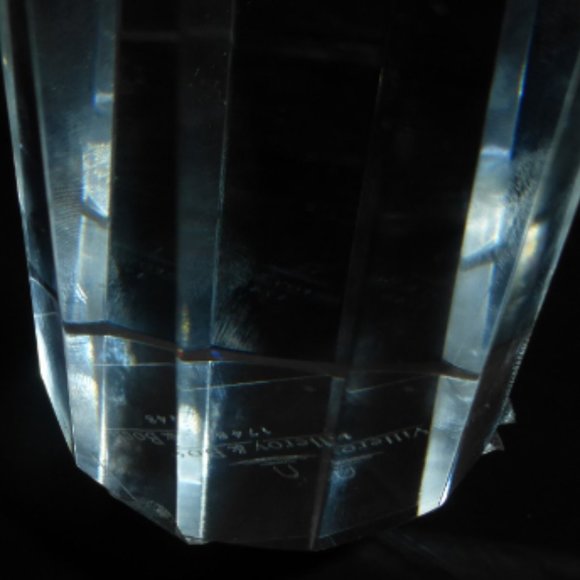 COL1-ARTGLASS -- Villeroy & Boch CRYSTAL CANDLE HOLDER Candle Stick Paperweight - Picture 7 of 10